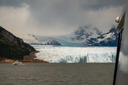 Exploring the Perito Moreno glacier near Calafate in Argentina.