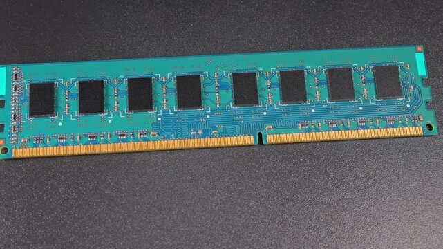 Memory RAM module for PC computers and  Artificial Intelligence AI and data centers. DDR Random Access Memory high demand for AI specific memory and processing. Desktop Computer Hardware.