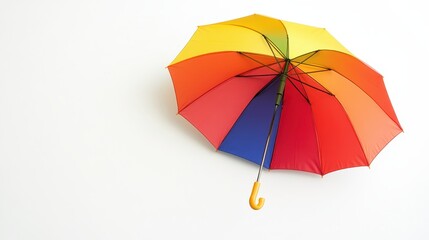 Obraz premium A Vibrant Rainbow Umbrella Open and Ready for Protection Against the Elements