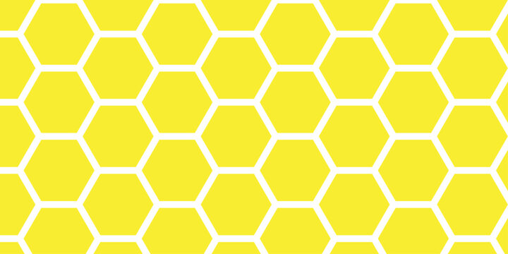 Honeycomb pattern hexagon illustration wallpaper cell geometric seamless design. 