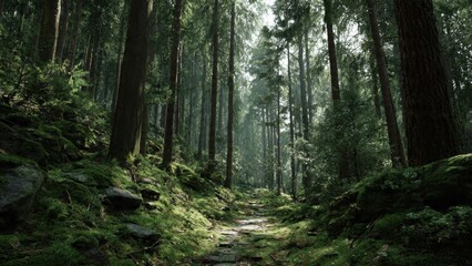 Obraz premium Enchanted Forest Path