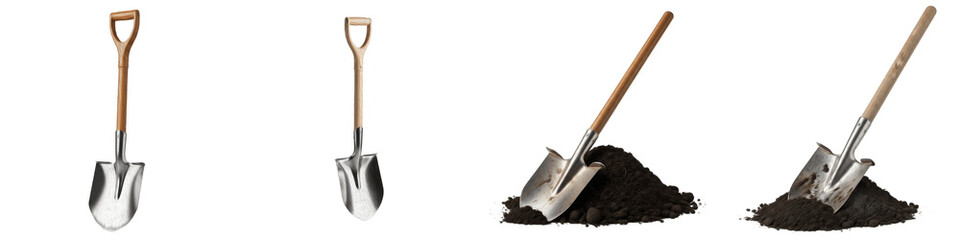 Steel Garden Shovel with Wooden D-Handle, Heavy Duty Digging Tool for Landscaping and Gardening, Metal Spade for Soil and Dirt, Outdoor Hand Tools, Farming Equipment © Sorlolve