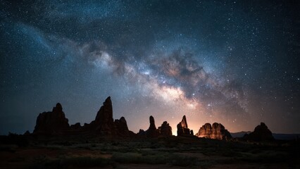 Milky Way over Arches National Park