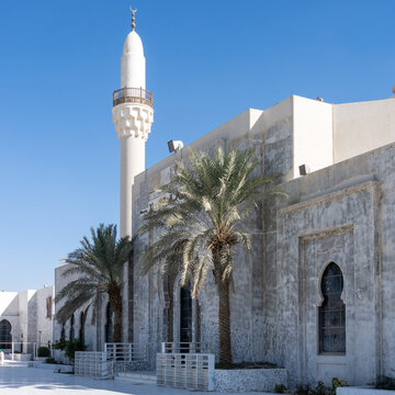 The majestic King Khalid Grand Mosque, in Riyadh, Saudi Arabia
