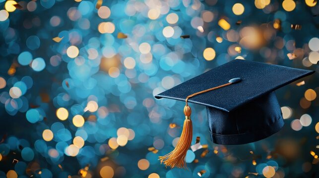 Graduation cap celebration