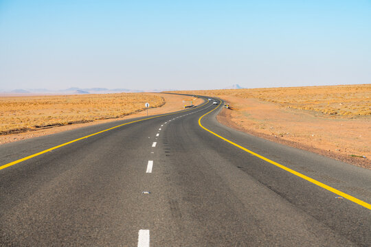 Scenic road between Riyadh and AlUla, Saudi Arabia