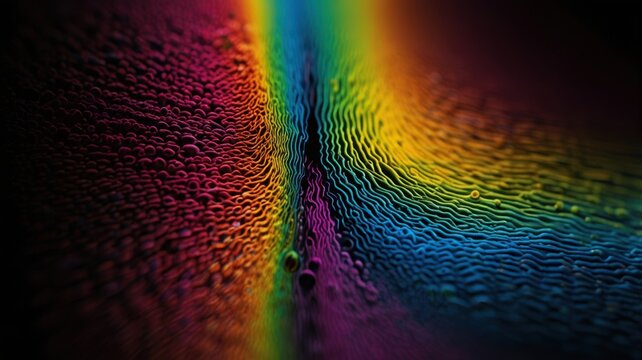 Periodic Light Manipulating Lattice in Advanced Nanotechnology Rainbow Science Background