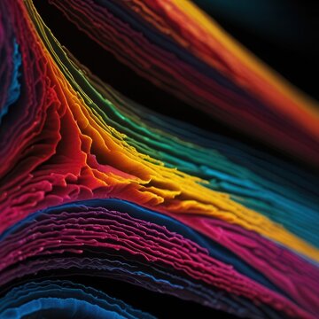 Rainbow Interference Pattern in Liquid Crystal Under Polarized Light