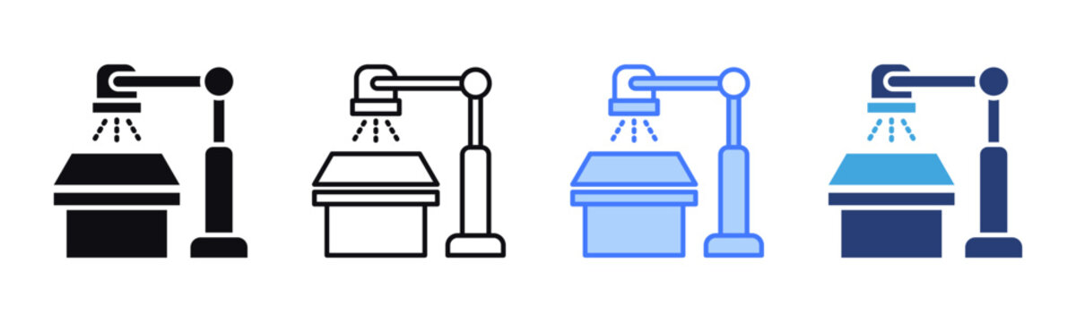 X-Ray Machine icon sheet multiple style collection