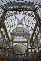 Fototapeta premium Glass Dome Architecture of Palacio de Cristal in Madrid, Spain
