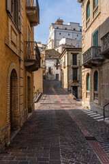 Fototapeta premium Scenic view of Altino, beautiful village in Chieti Province, Abruzzo, central Italy.