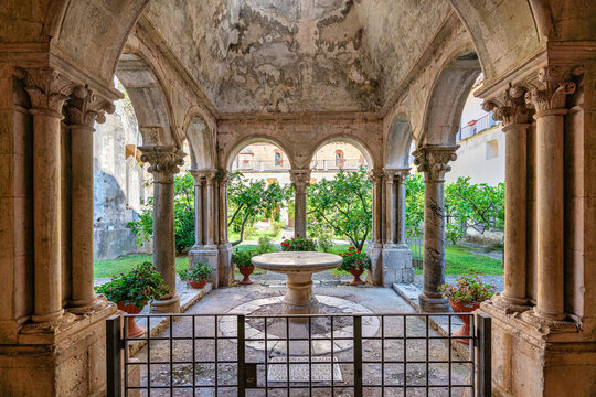 The marvelous Fossanova Abbey near the city of Priverno, in the province of Latina, Lazio, Italy.
