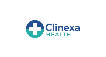 Clinexa Health Logo Medical Healthcare Symbol.