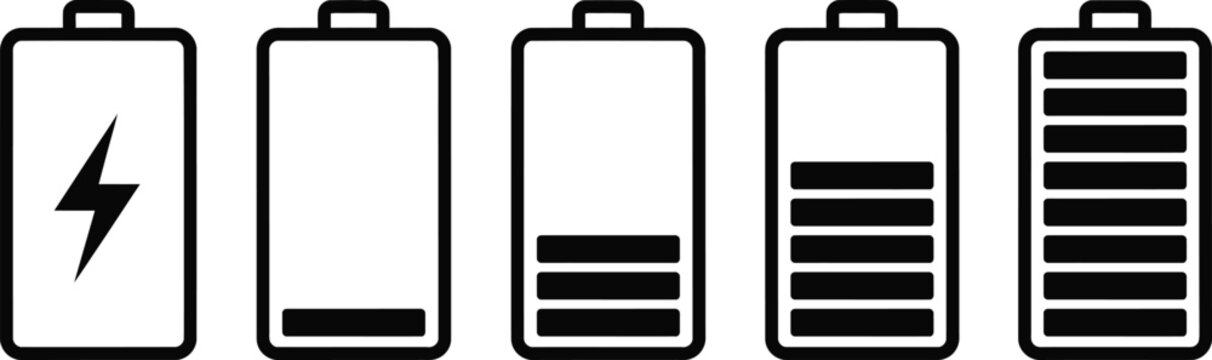 Battery charge levels indicator