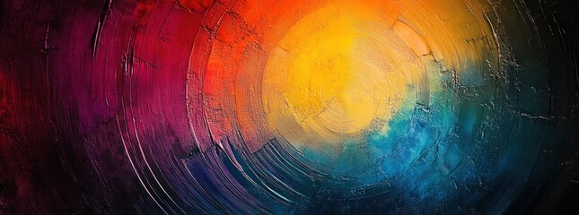 Vibrant Abstract Art with Swirling Colors.