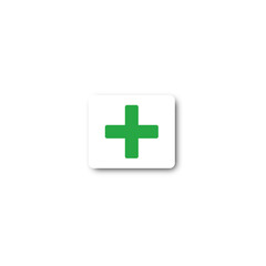 Obraz premium Green First Aid Icon
