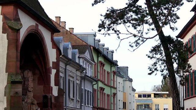 historic offenburg germany in winter 4k 25fps video