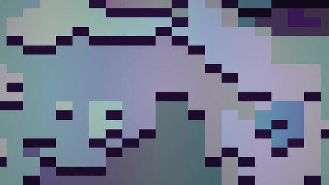 Abstract Pixelated Camouflage Pattern in Muted Tones.