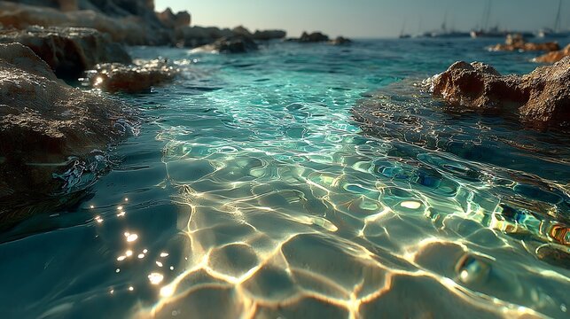 Textured sandy seabed under clear shallow coastal water pictures