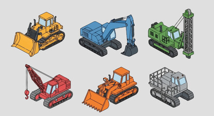 Heavy Machinery Equipment for Construction Sites. © Nabih