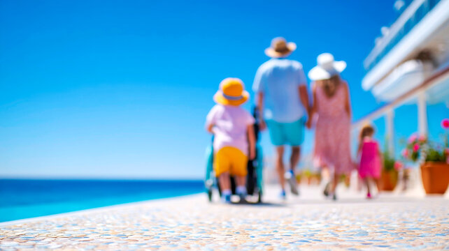 Inclusive Cruise Facility with Accessible Pool Lift for Family with Special Needs Child