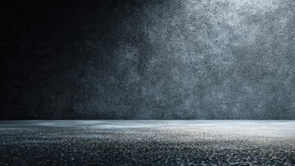 Dark textured wall and floor