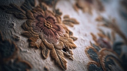 Embossed Floral Textile