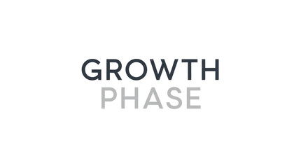 Growth phase text message on a