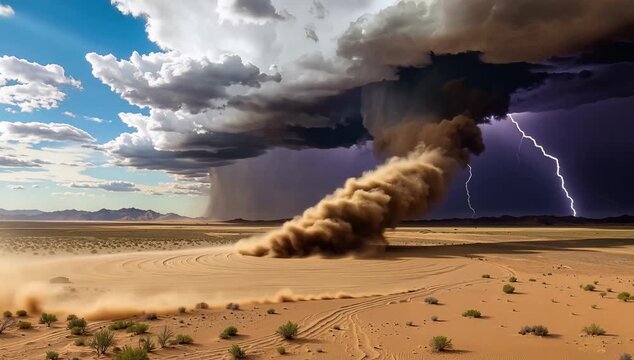 Dramatic Desert Storm