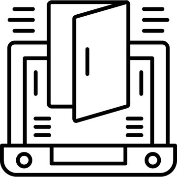 Backdoor Icon Vector Element