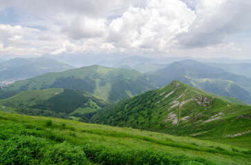 Fototapeta premium Alpine Panorama from Monte Generoso, Ticino Switzerland