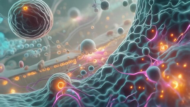Cinematic depiction of interleukin signal transmission across complex immune tissue networks