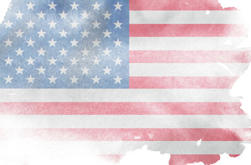 Obraz premium USA flag background paint splash brushstroke