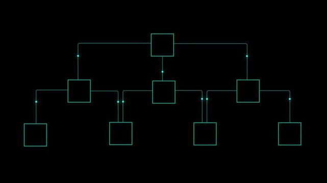 Team tournament bracket championship template animation. Championship bracket schedule for soccer, football, basketball, baseball. Tournament bracket templates isolated on black background. 4k video