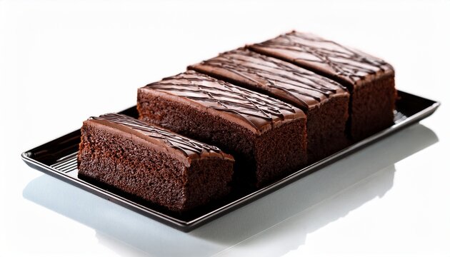 chocolate sheet cake cut into squares