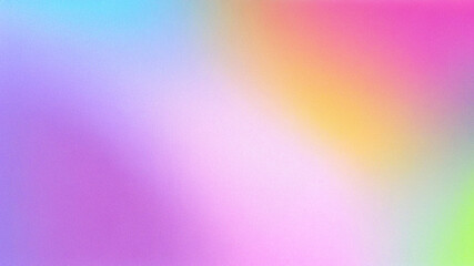 Fototapeta premium Dreamy soft pastel gradient background with smooth flowing transitions and elegant light diffusion. Minimal abstract texture in gentle pink, lavender, peach, mint, blue hues. Perfect for serene 