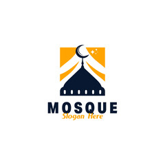 Mosque logo design Template Illustration