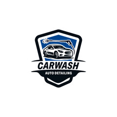 Car wash logo design creative modern
