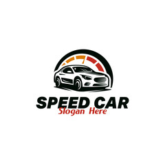 Speed Car Logo Design, Creative Logo Vector