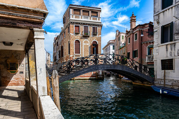 View of the canals of Venice (Italy) © McoBra89