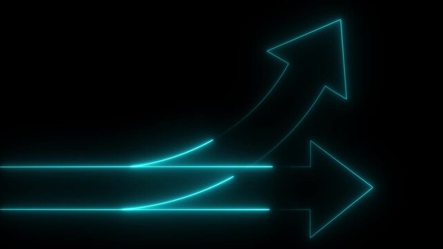Changing business management concept. Businessman erasing white arrow and drawing yellow arrow on chalkboard.transparent background 4k visuals