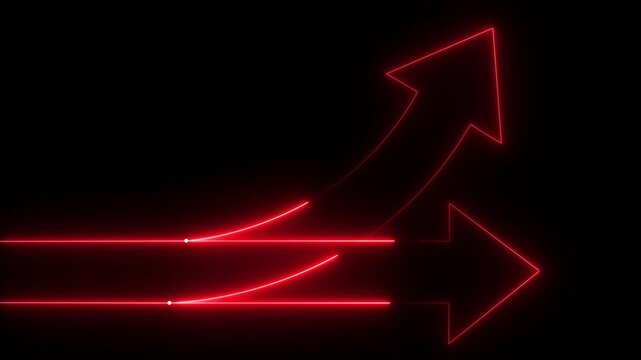 Changing business management concept. Businessman erasing white arrow and drawing yellow arrow on chalkboard.transparent background 4k visuals