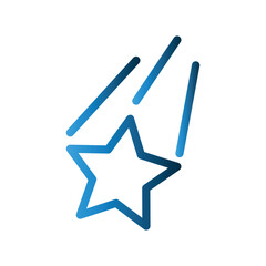 Shooting Star icon design template © Mas