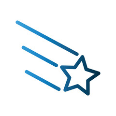 Shooting Star icon design template © Mas
