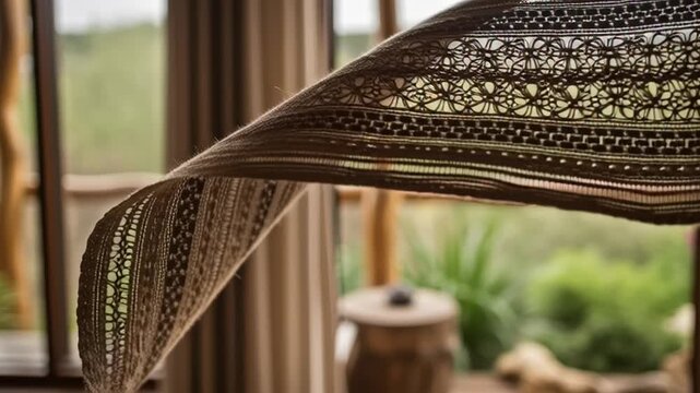 A serene bathroom interior with a white bathtub surrounded by lush green plants and a large circular skylight providing natural light