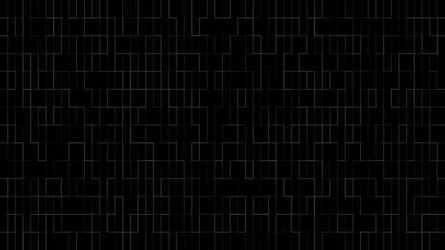 Abstract digital high tech glowing orange line grid network background video for technology data communication and internet security concept.
