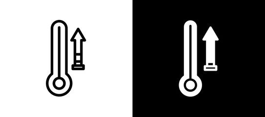 High Temperature whiteblack icon