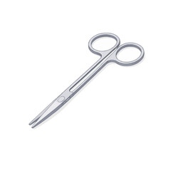 Precision stainless steel surgical scissors, a vital medical instrument for healthcare professionals performing various delicate procedures in sterile environments