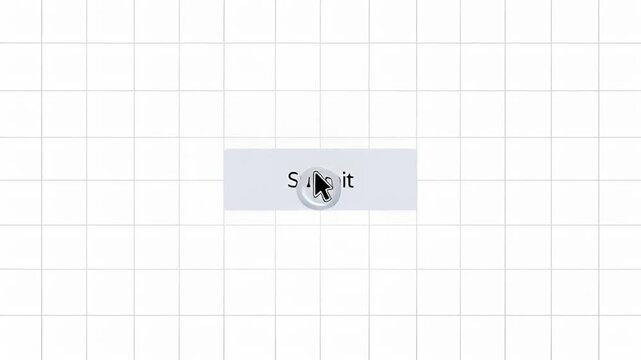 Close up of a button with cursor about to click submit