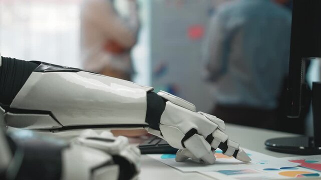 Business professionals leveraging AI-powered tools to refine operations, track industry performance, and optimize forecasting. Noogenesis AI